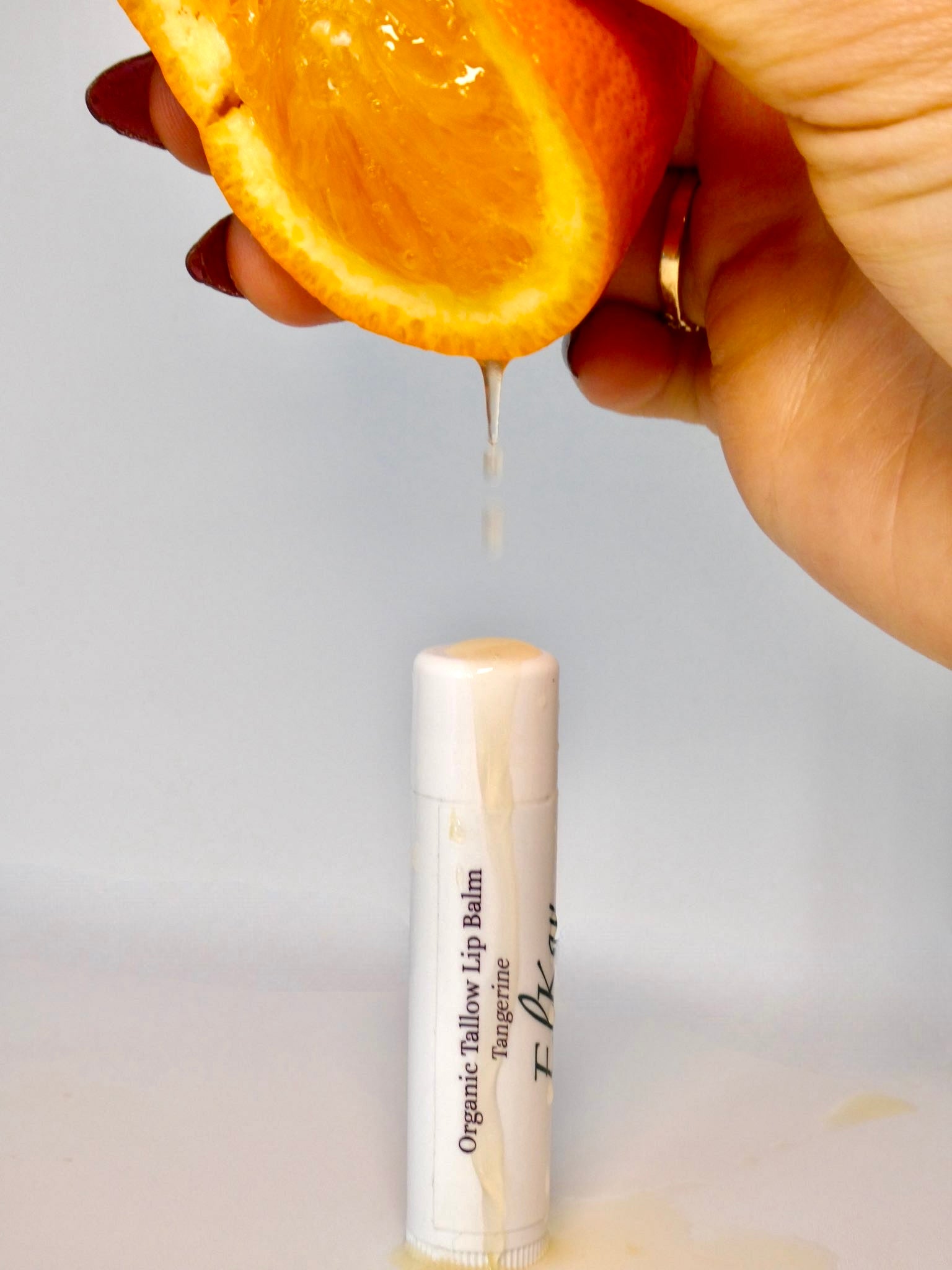 Organic Tangerine Tallow Lip Balm