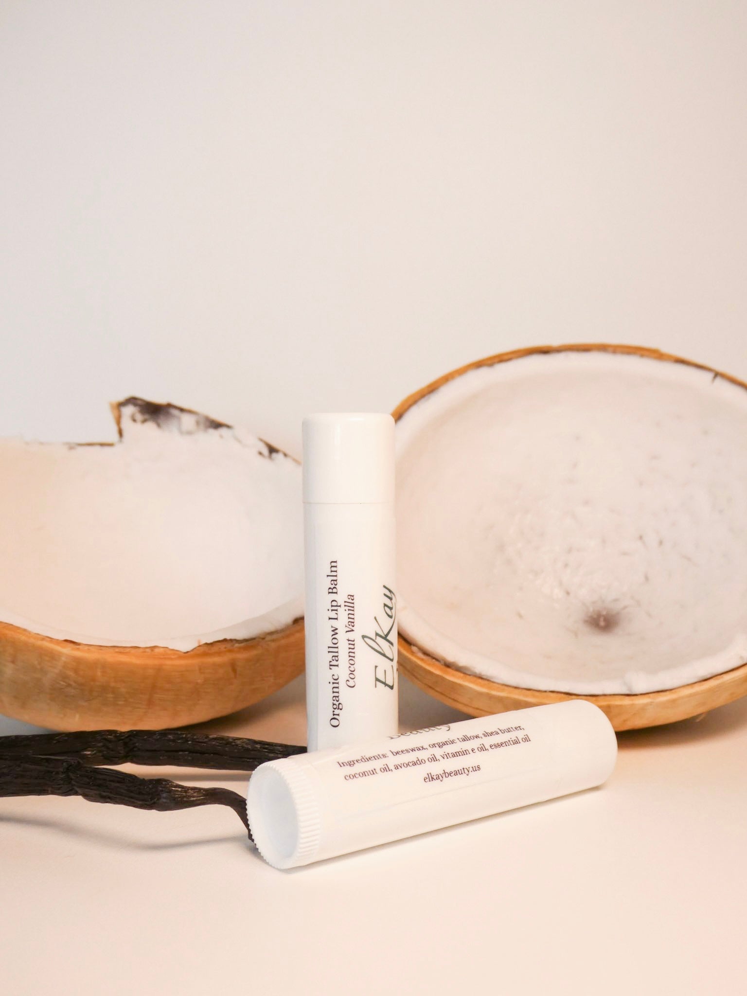 Organic Coconut Vanilla Tallow Lip Balm
