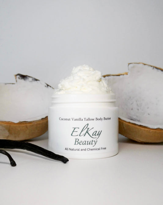 2oz Coconut Vanilla Tallow Body Butter