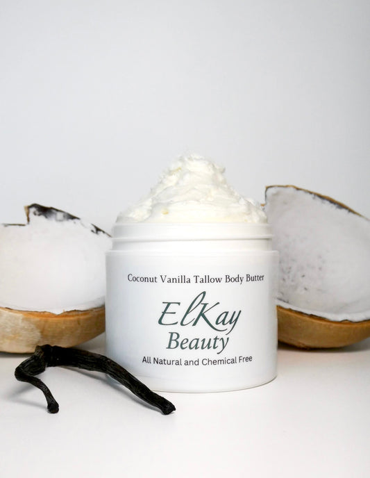 4oz Coconut Vanilla Tallow Body Butter