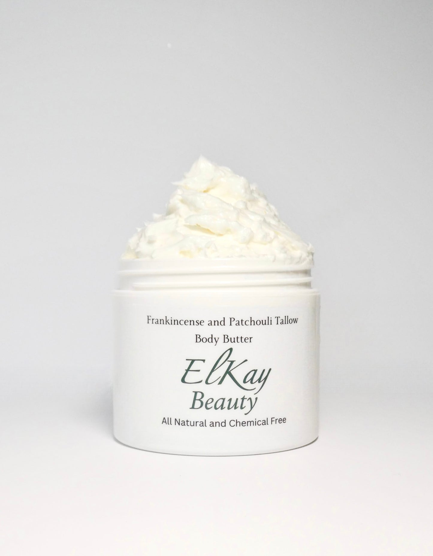 4oz Organic Frankincense and Patchouli Tallow Body Butter