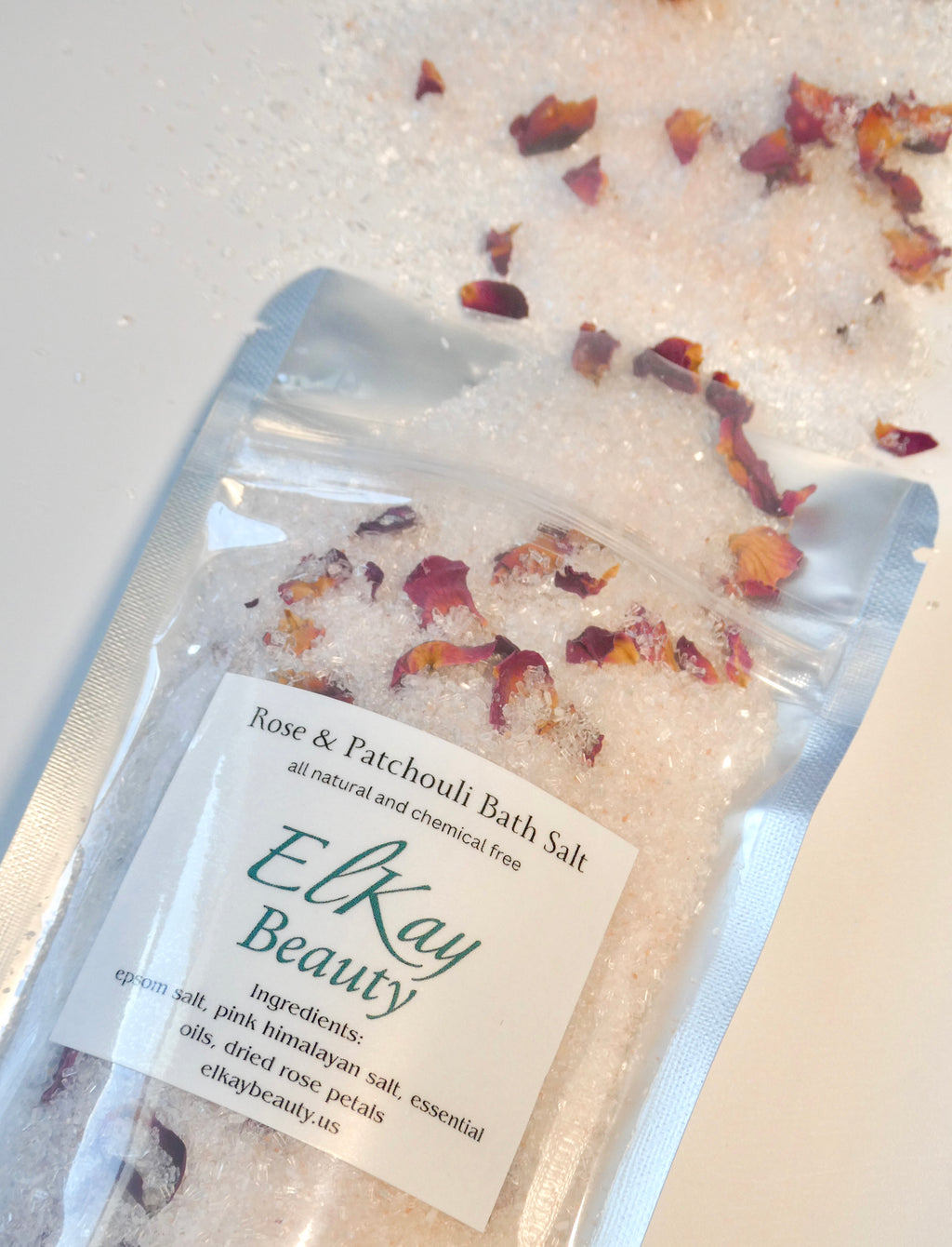 Organic Rose & Patchouli Bath Salt