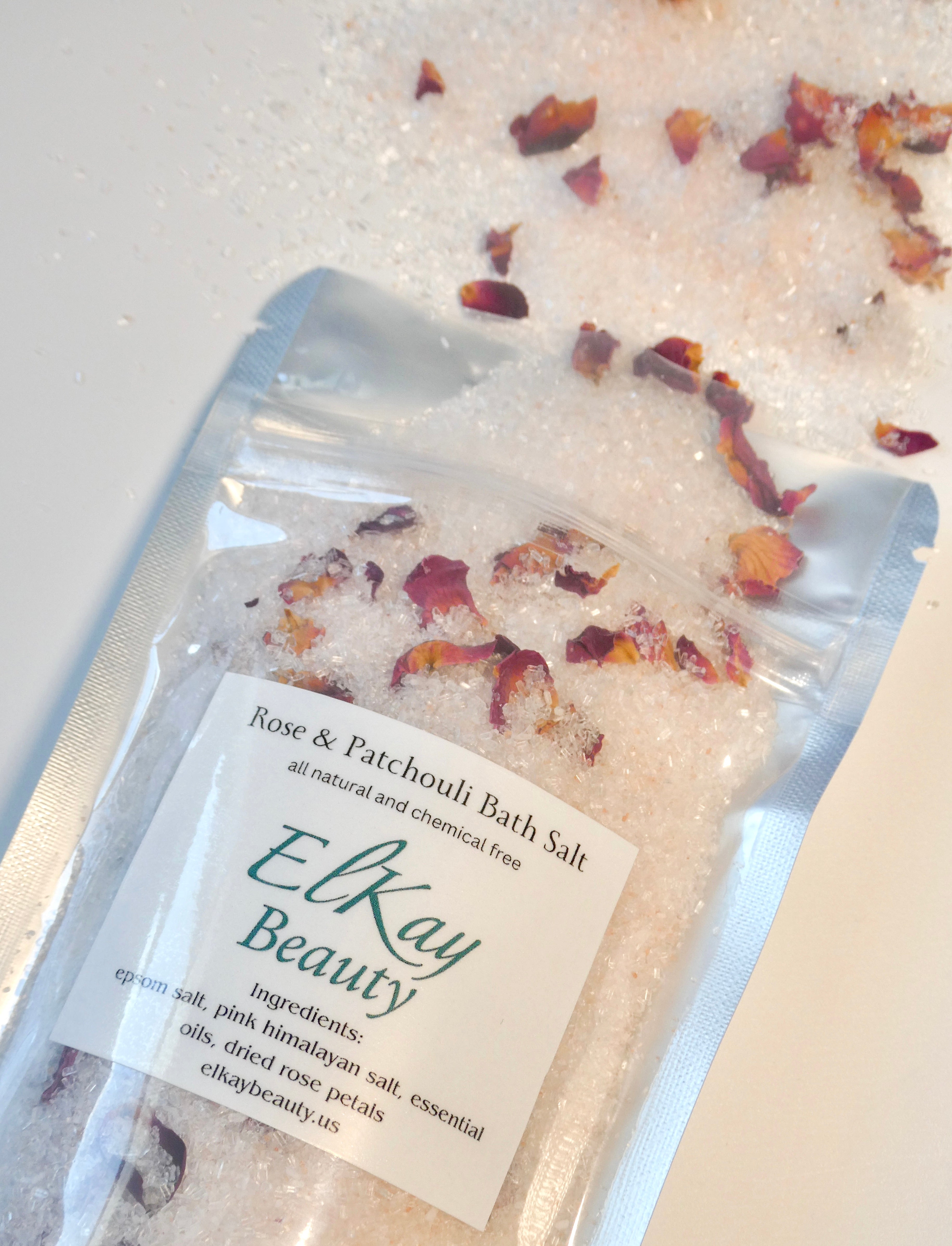 Organic Rose & Patchouli Bath Salt