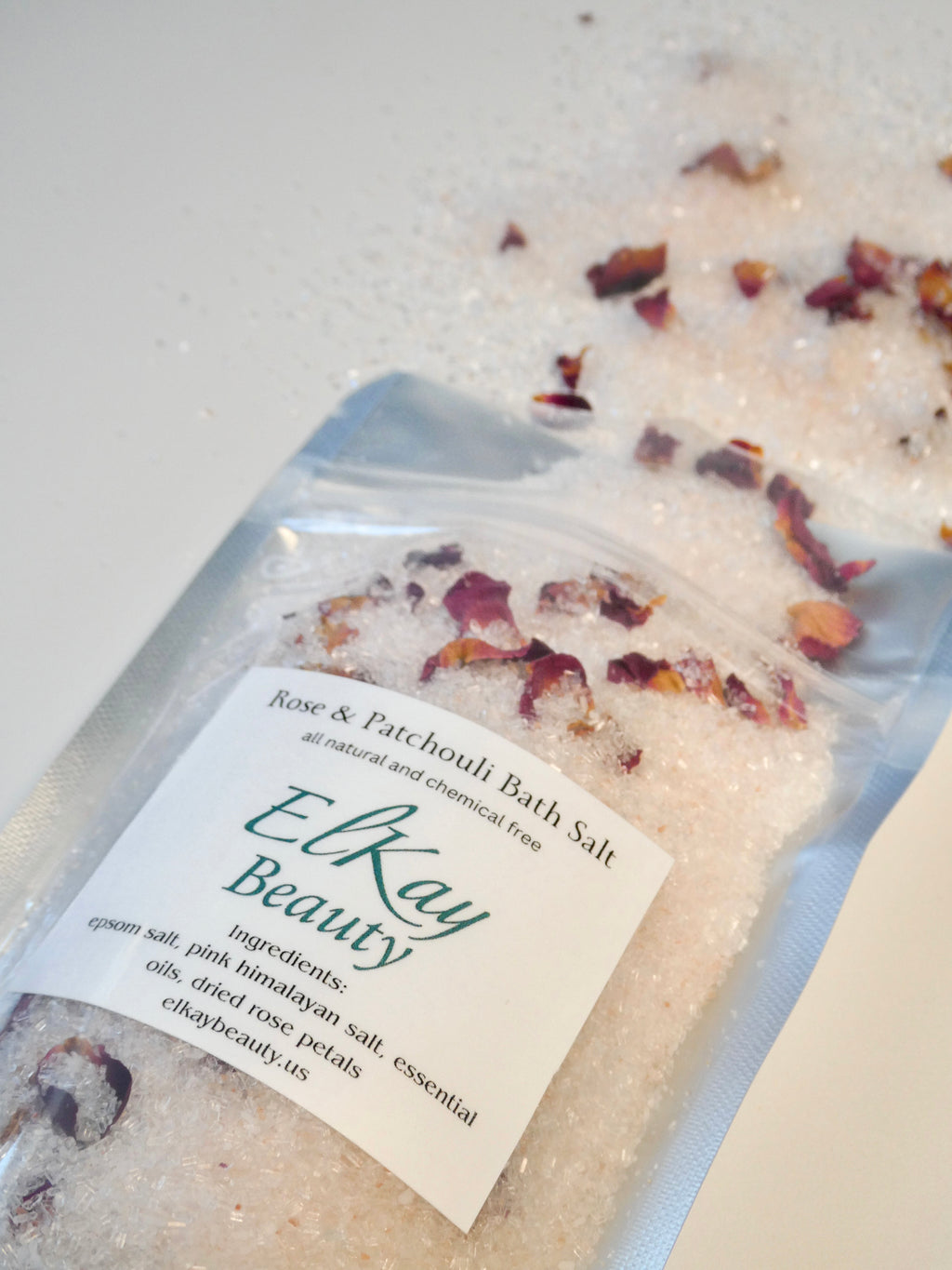 Organic Rose & Patchouli Bath Salt